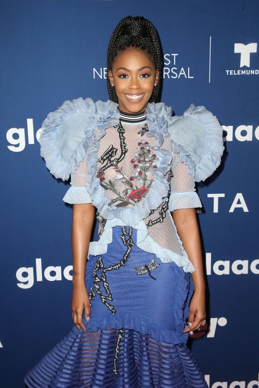 NAFESSA WILLIAMS at Glaad Media Awards Rising Stars Luncheon in Beverly Hills 04/11/2018