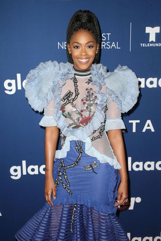 NAFESSA WILLIAMS at Glaad Media Awards Rising Stars Luncheon in Beverly Hills 04/11/2018
