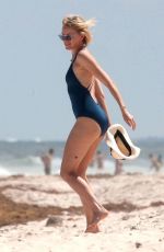 NAOMI WATTS in Swimsuit on the Beach in Tulum 04/05/2018