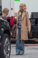 NAOMI WATTS on the Set of Boss Level in Atlanta 04/24/2018