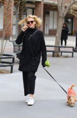 NAOMI WATTS Out with Her Dog in New York 04/17/2018