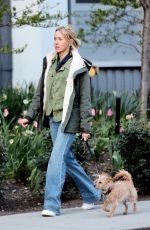 NAOMI WATTS Out with Her Dog in New York 04/23/2018