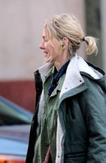 NAOMI WATTS Out with Her Dog in New York 04/23/2018