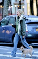 NAOMI WATTS Out with Her Dog in New York 04/23/2018