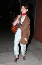 NATALIA DYER Out for Dinner in Beverly Hills 04/05/2018