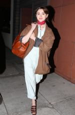 NATALIA DYER Out for Dinner in Beverly Hills 04/05/2018