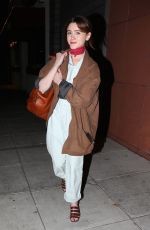 NATALIA DYER Out for Dinner in Beverly Hills 04/05/2018