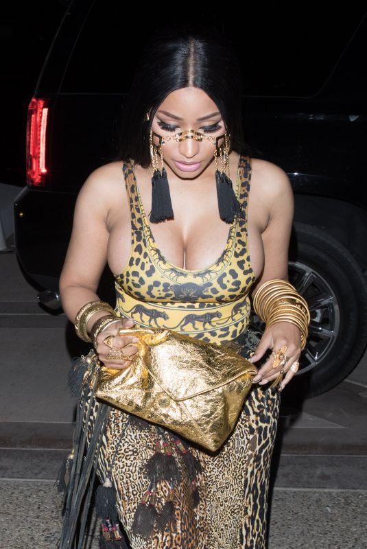 NICKI MINAJ Arrives to Tao x Puma Coachella Party 04/14/2018