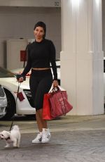 NICOLE MURPHY Out with Her Dog in Beverly Hills 03/31/2018