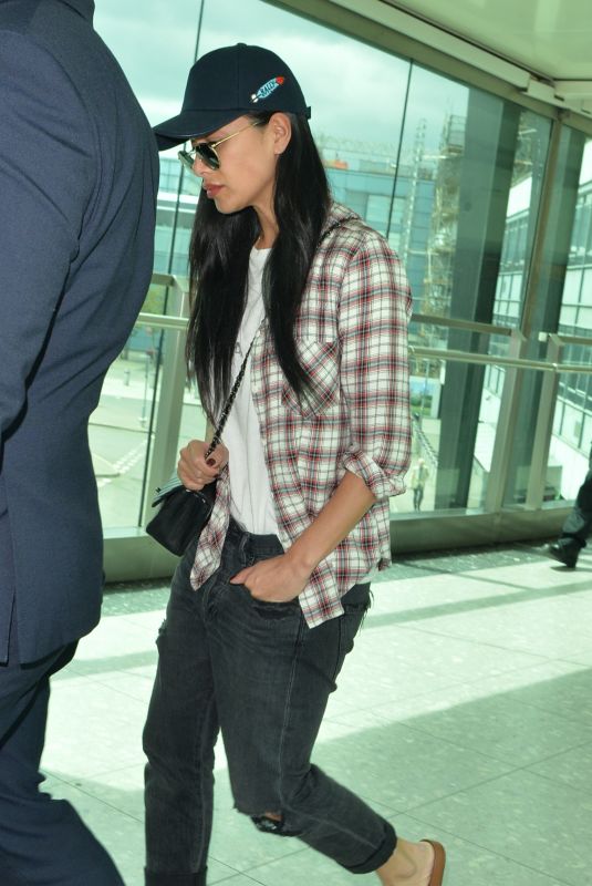 NICOLE SCHERZINGER at Heathrow Airport in London 04/29/2018