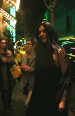 NICOLE SCHERZINGER Out for Dinner in Barcelona 04/19/2018