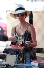 NICOLE SCHERZINGER Shopping at Melrose Trading Post in West Hollywood 04/08/2018