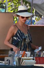 NICOLE SCHERZINGER Shopping at Melrose Trading Post in West Hollywood 04/08/2018