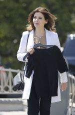 NIGELLA LAWSON on the Set of Extra! at Universal Studios in Los Angeles 04/19/2018