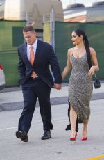 NIKKI BELLA and John Cena at WWE Wrestlemania 34 Hall Of Fame 2018 in New Orleans 04/07/2018