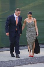 NIKKI BELLA and John Cena at WWE Wrestlemania 34 Hall Of Fame 2018 in New Orleans 04/07/2018