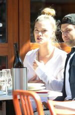 NINA AGDAL Out for Lunch in New York 04/26/2018