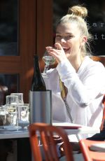 NINA AGDAL Out for Lunch in New York 04/26/2018