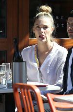 NINA AGDAL Out for Lunch in New York 04/26/2018