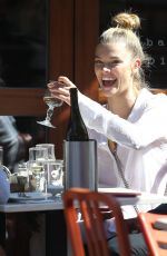 NINA AGDAL Out for Lunch in New York 04/26/2018