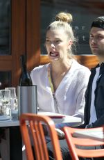 NINA AGDAL Out for Lunch in New York 04/26/2018