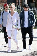 NINA AGDAL Out for Lunch in New York 04/26/2018