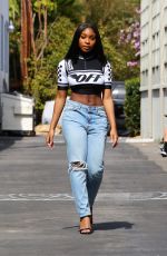 NORMANI KORDEI Leaves a Recording Studio in Los Angeles 04/08/2018