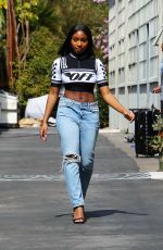 NORMANI KORDEI Leaves a Recording Studio in Los Angeles 04/08/2018