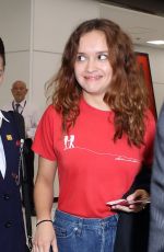 OLIVIA COOKE at Narita International Airport in Chiba 04/17/2018
