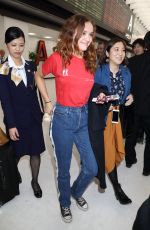 OLIVIA COOKE at Narita International Airport in Chiba 04/17/2018