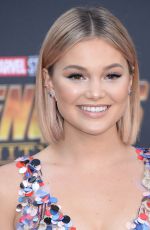 OLIVIA HOLT at Avengers: Infinity War Premiere in Los Angeles 04/23/2018