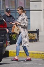 OLIVIA PALERMO Out and About in New York 04/14/2018