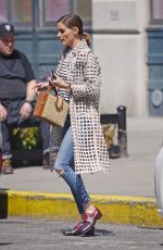 OLIVIA PALERMO Out and About in New York 04/14/2018