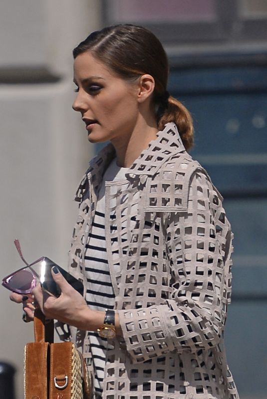 OLIVIA PALERMO Out and About in New York 04/14/2018
