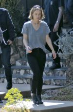 OLIVIA WILDE Leaves a Friends House in Los Angeles 04/04/2018