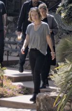 OLIVIA WILDE Leaves a Friends House in Los Angeles 04/04/2018