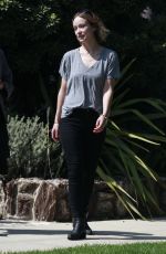 OLIVIA WILDE Leaves a Friends House in Los Angeles 04/04/2018
