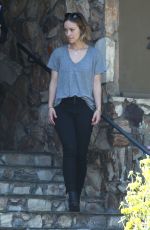 OLIVIA WILDE Leaves a Friends House in Los Angeles 04/04/2018