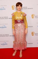 OPHELIA LOVIBOND at Bafta TV Craft Awards in London 04/22/2018