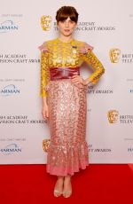 OPHELIA LOVIBOND at Bafta TV Craft Awards in London 04/22/2018