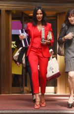 PADMA LAKSHMI Leaves Power of Women Luncheon in New York 04/13/2018