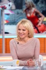 PAMELA ANDERSON at Good Morning Britain in London 04/17/2018