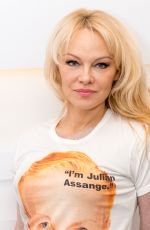 PAMELA ANDERSON at Good Morning Britain in London 04/17/2018