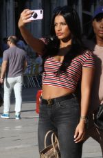 PAMELA REIF and IVANA SANTACRUZ on the Set of Puma Commercial in Venice 04/18/2018