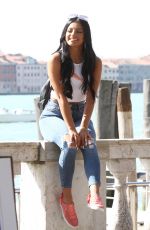 PAMELA REIF and IVANA SANTACRUZ on the Set of Puma Commercial in Venice 04/18/2018