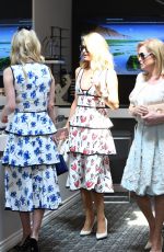 PARIS and NICKY HILTON with Mom Kathy Out in Beverly Hills 04/17/2018