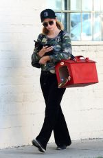 PARIS HILTON Leaves a Nail Salon in Los Angeles 04/03/2018