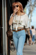 PARIS JACKSON in Flared Jeans Out in Los Angeles 04/06/2018