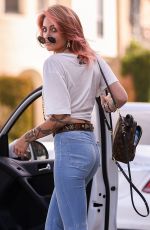 PARIS JACKSON in Flared Jeans Out in Los Angeles 04/06/2018