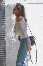 PARIS JACKSON in Flared Jeans Out in Los Angeles 04/06/2018